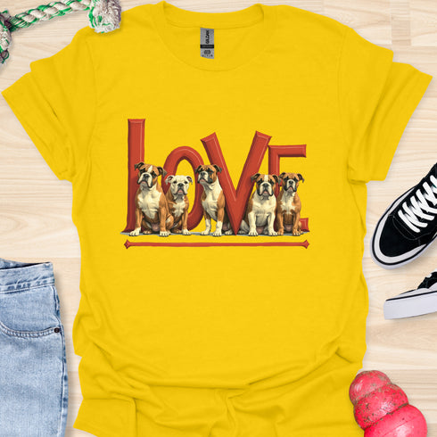 Love is a four legged word - V4 - The Family T-Shirt
